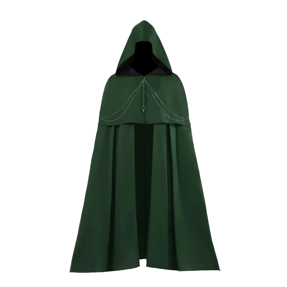 Cape Gothique à Capuche – Chevalier Noir, Vampire, Faucheuse – vue 4