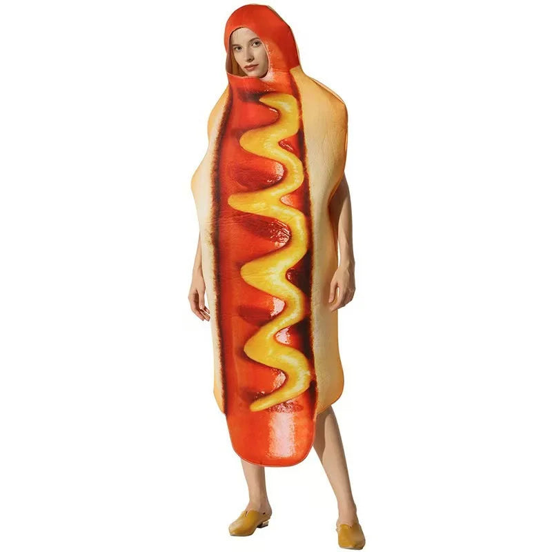Combinaison Imprimé Fast-Food Rigolote – Hot-Dog, Pizza, Burger – vue 6