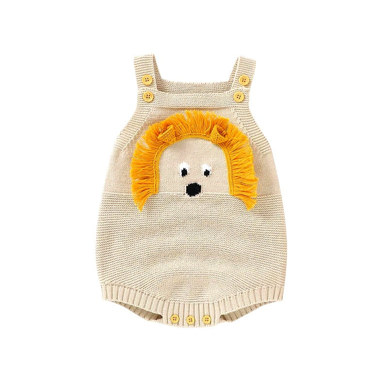 Body Bébé Lion en Coton Tricoté – 0 à 18 Mois
