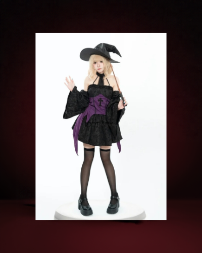 Robe Sorcière Dos Nu Punk - photo premium Panoplia